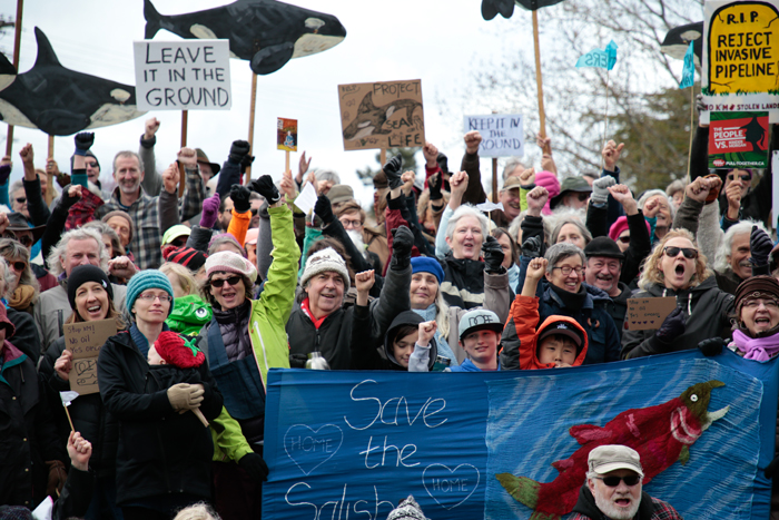 Islanders rally against Kinder Morgan project