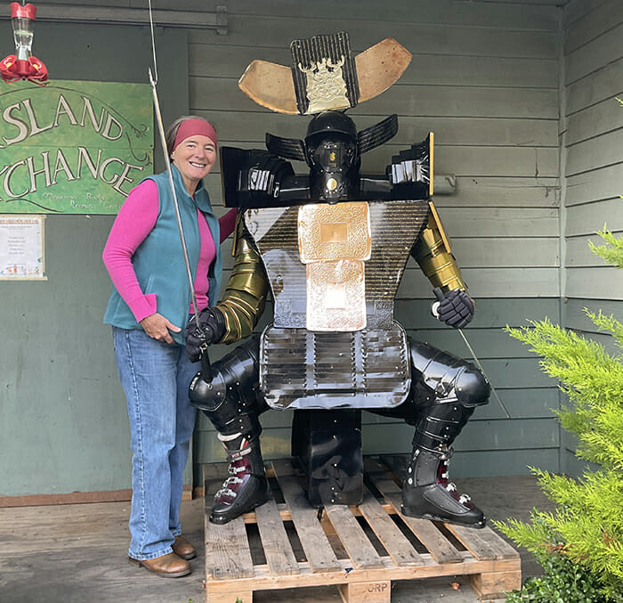 Cookie-tin samurai aims to inspire recyclers