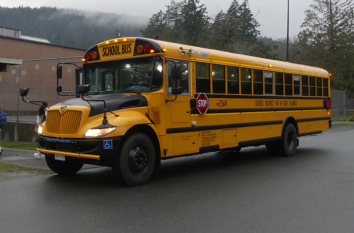 School bus caution urged