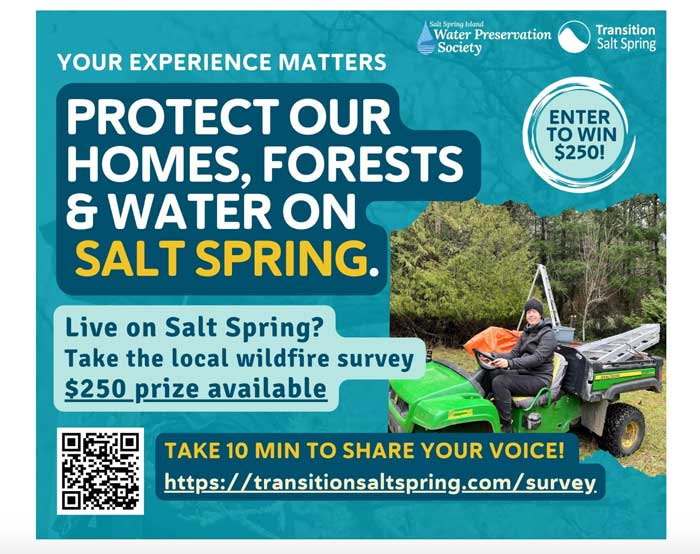 Salt Spring wildfire risk survey launched